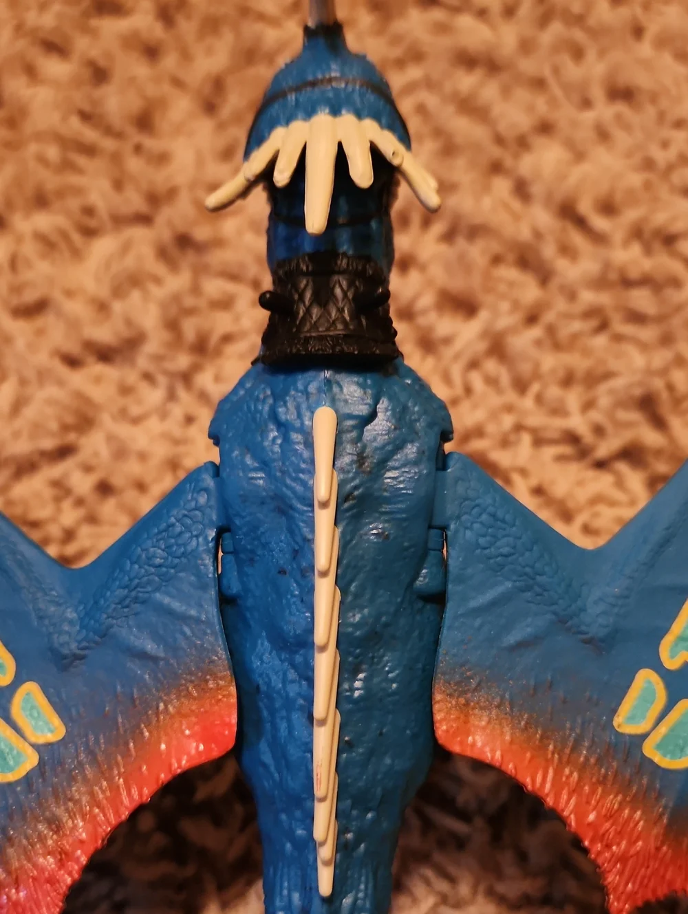 How To Train Your Dragon Deadly Nadder Blue Dragon Figure with Teal & Orange